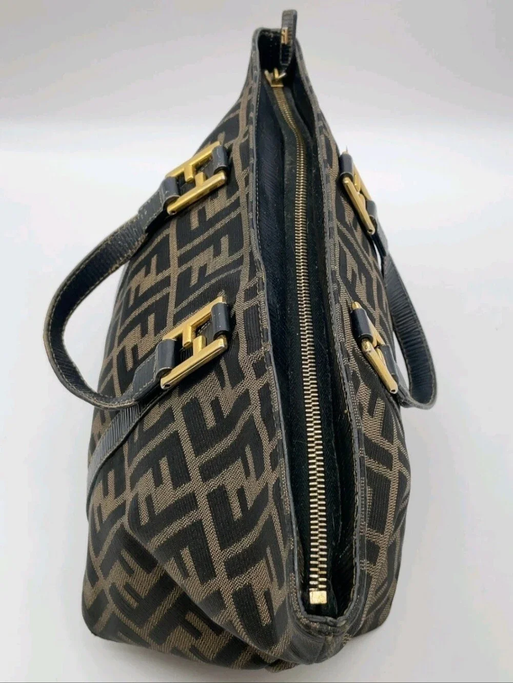 Vintage Fendi Zucca 2-Piece Set – Iconic FF Monogram Totes